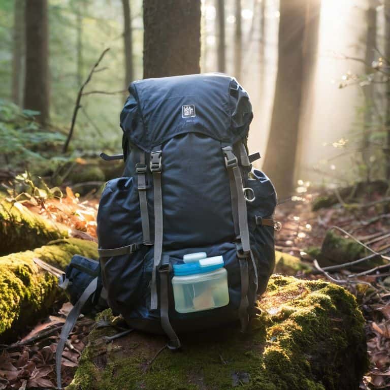 Hiker on Packing Trails with backpack