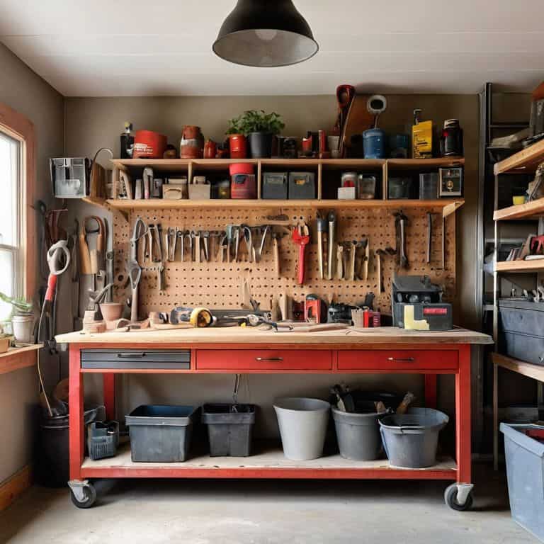 Whimsy in the Workshop garage storage
