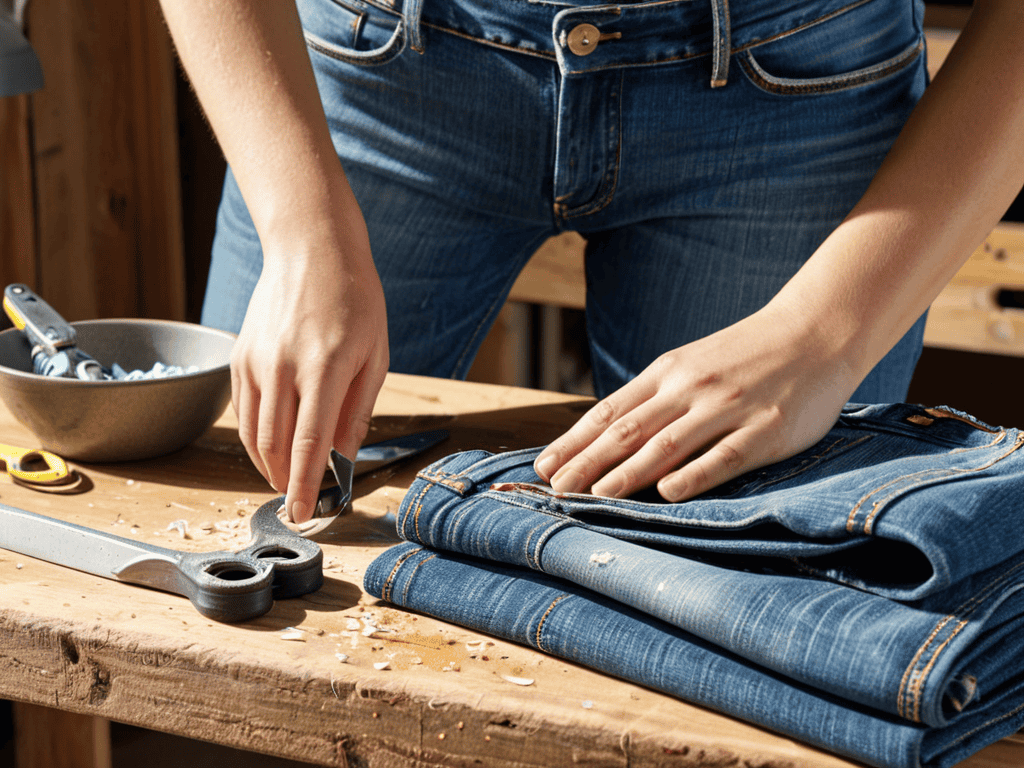 Revive Old Jeans with fading techniques