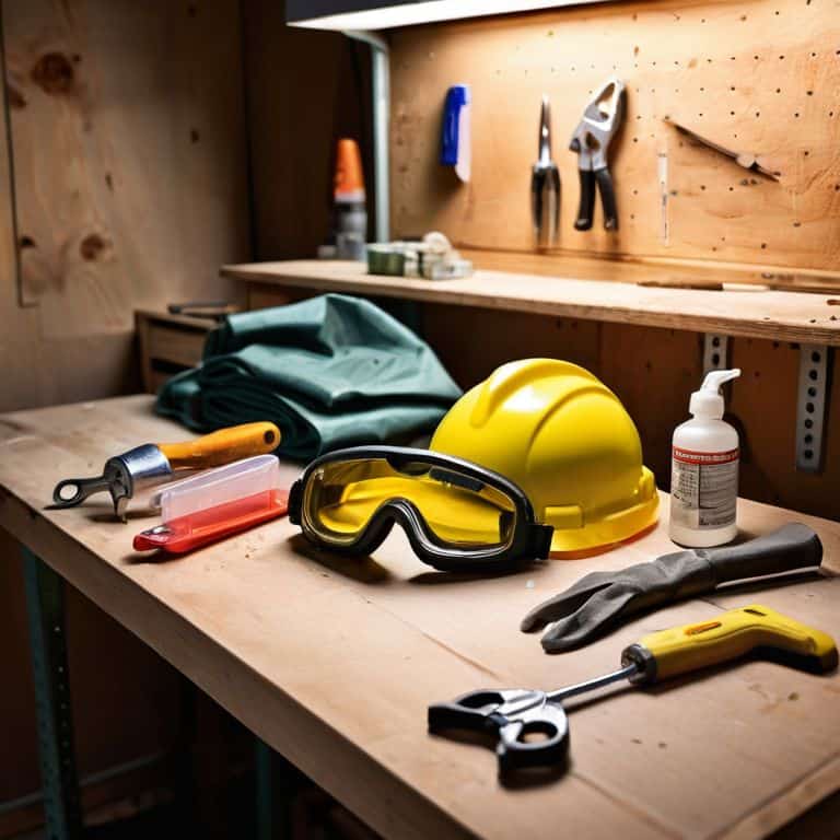 Essential safety gear for workshop