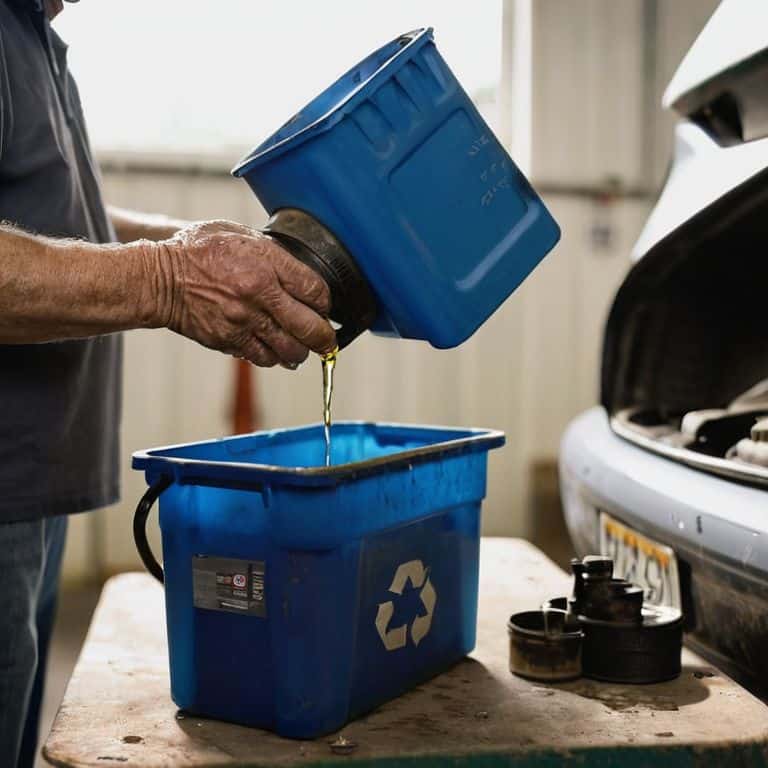 Grandpa's used motor oil disposal tips
