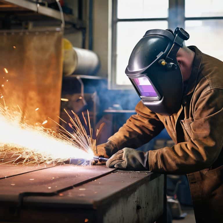 Welding safety gear sparks safely