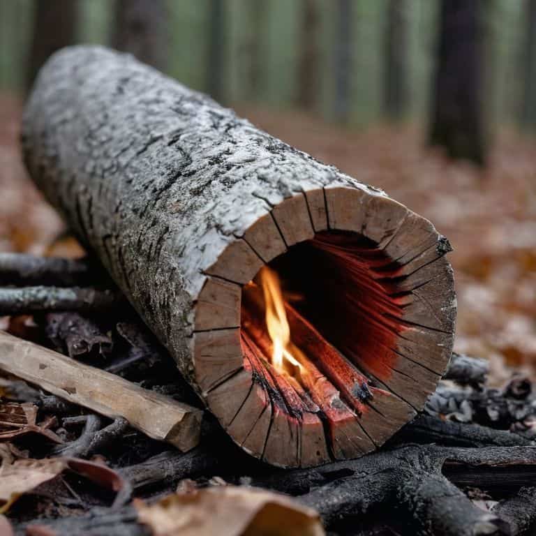Swedish fire log torch DIY guide