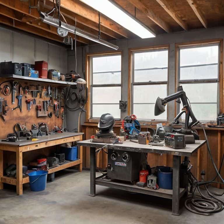 Igniting Garage Workshops with welding helmet