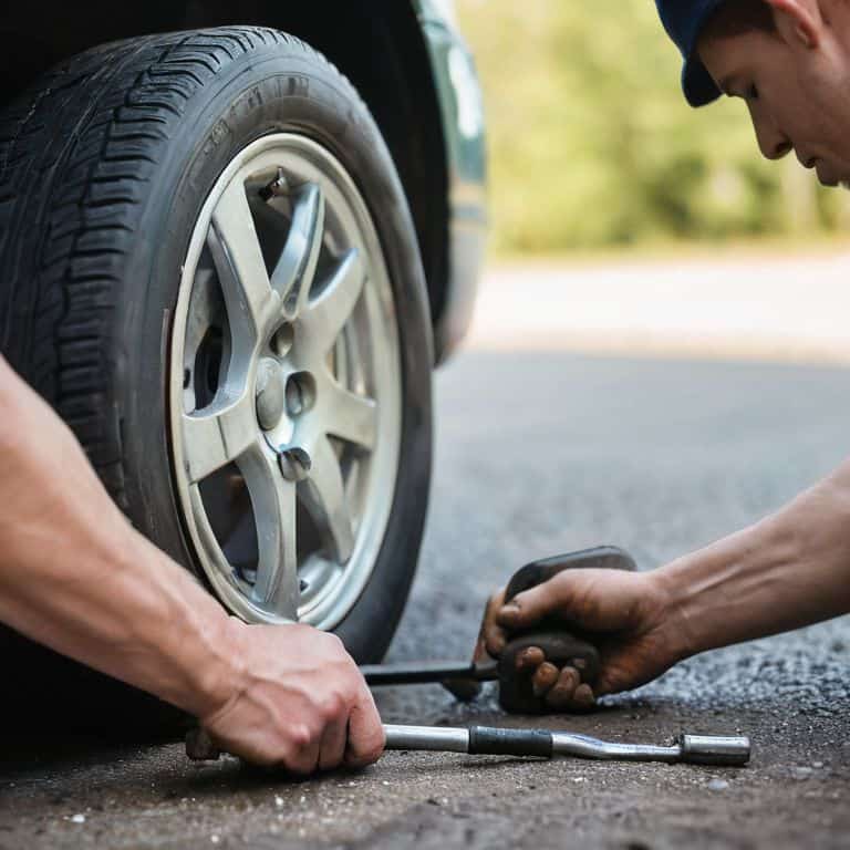 how to change a flat tire