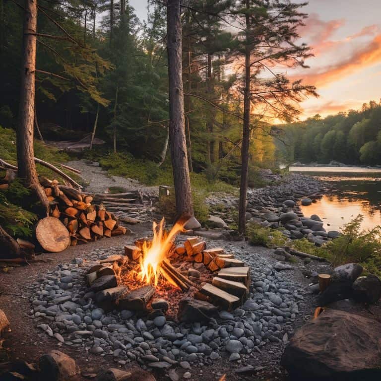 how to safely build a campfire