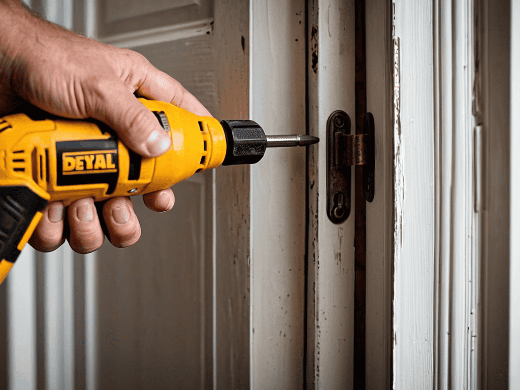 Fixing Squeaky Door Hinge
