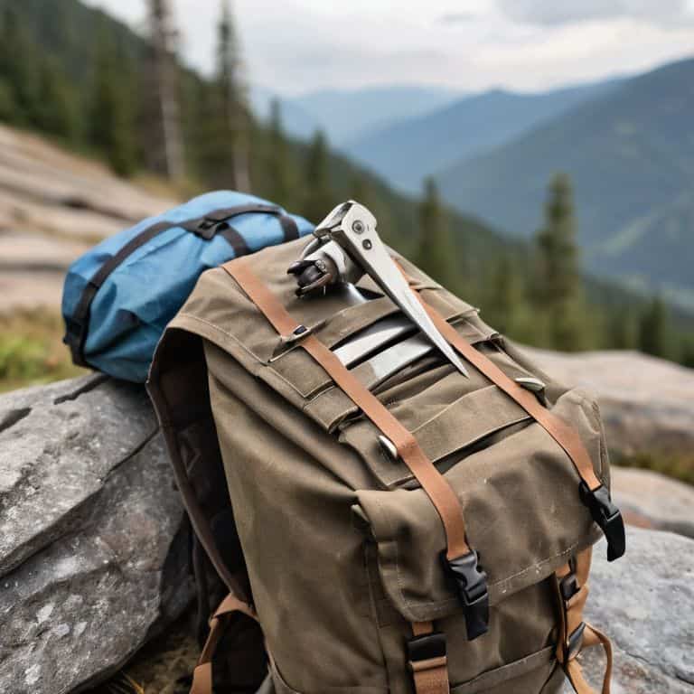 Backpacking multi-tool in action