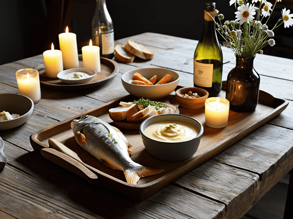 Tinned Fish Date Night Setup