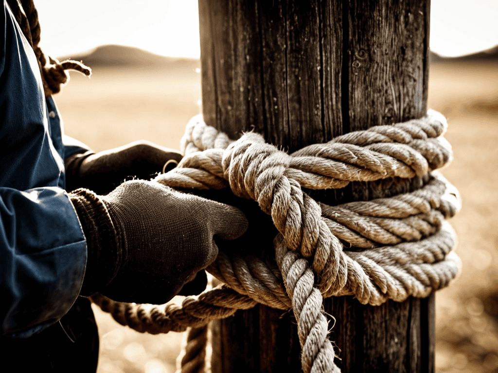 Tying a Bowline Knot step