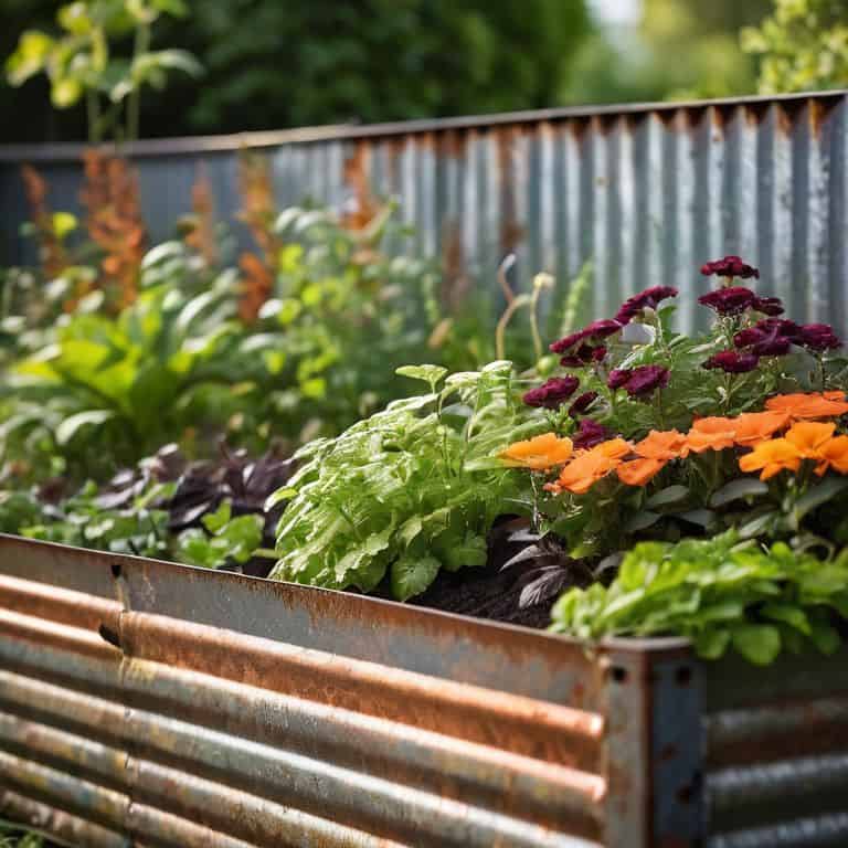 Corrugated metal garden bed DIY guide