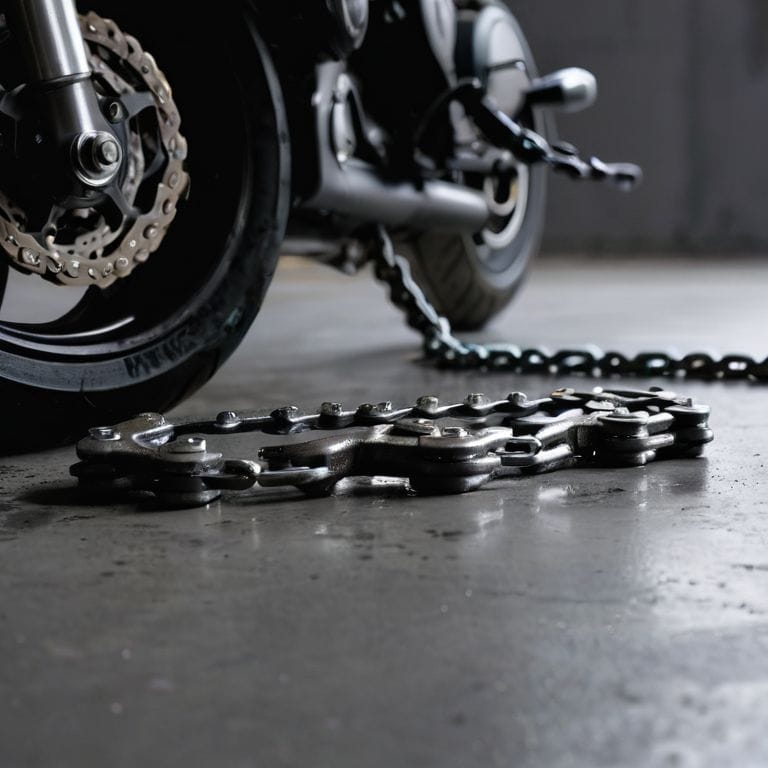 Motorcycle chain cleaning and lubrication guide