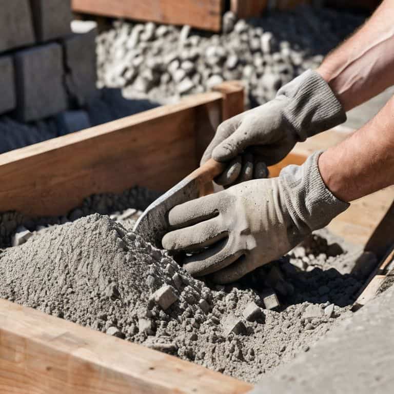 Mixing concrete by hand guide