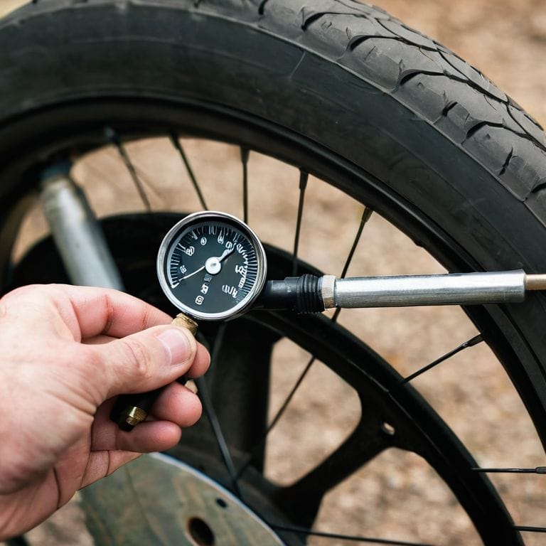 Motorcycle tire pressure guide