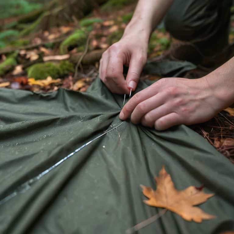 how to repair a tent outdoors