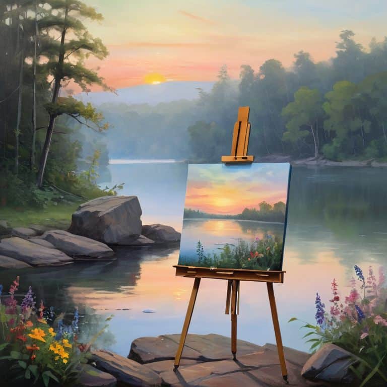 Nature's Canvas outdoor art scene