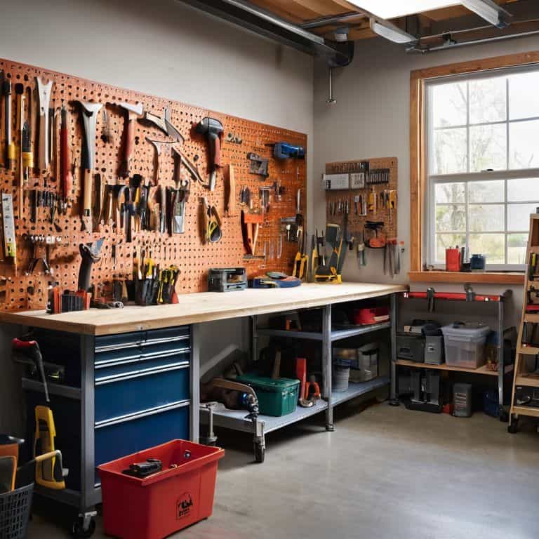 Pegboard Paradise Found workshop layout