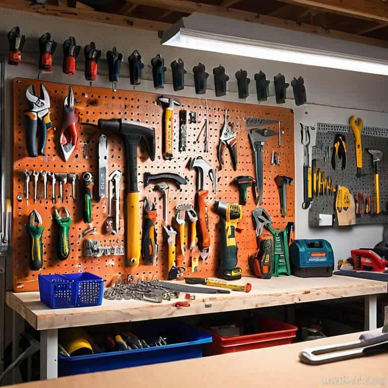 Pegboard tool organizing guide