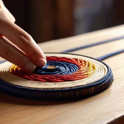 Mastering the art of Kumihimo braiding.