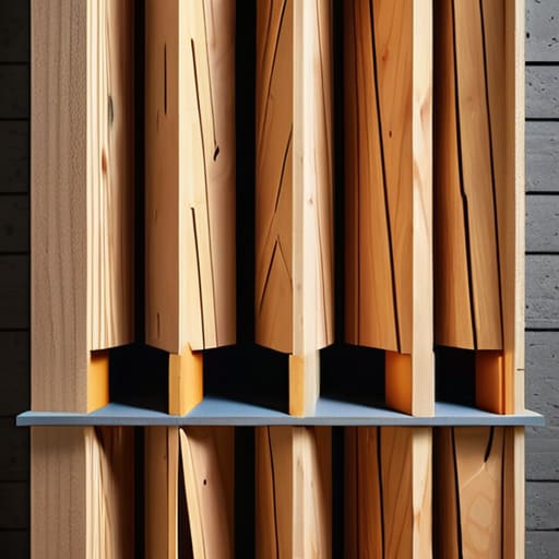 Acoustic Decoupling Staggered Studs wall schematics.