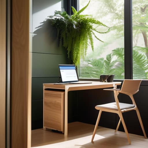 Biophilic Workspace Layout Portability in portable sanctum.