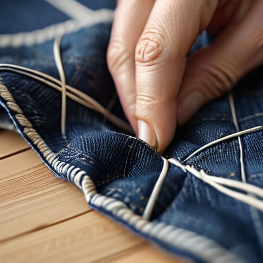 Restoring the structural integrity of woven materials.