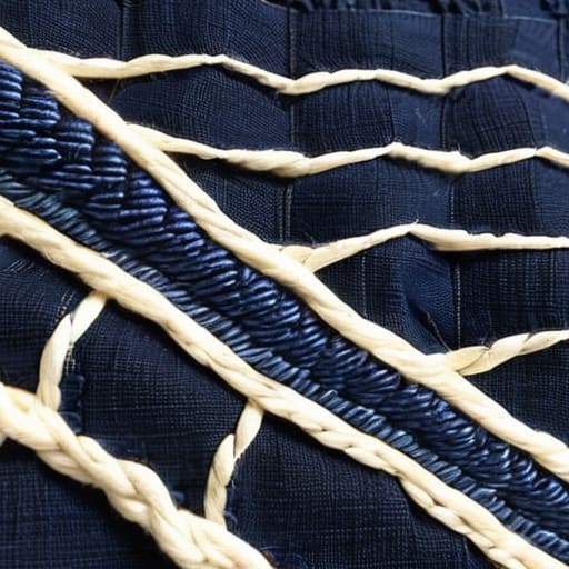 Sashiko Structural Textile Reinforcement threads.