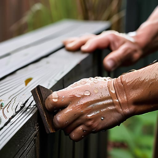 How to fix a fence panel after a storm.