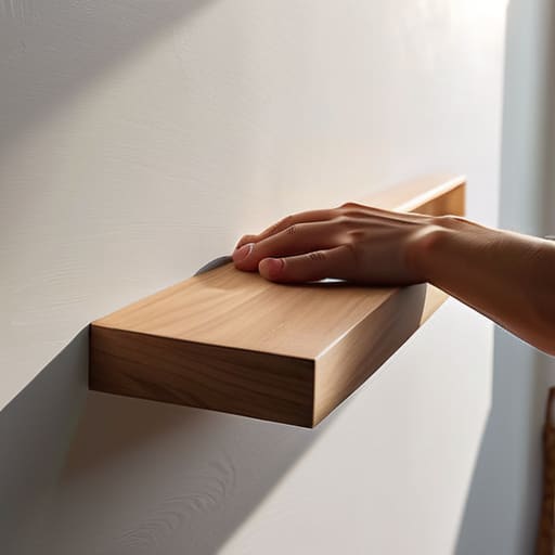 How to hang shelves without wrecking a wall.